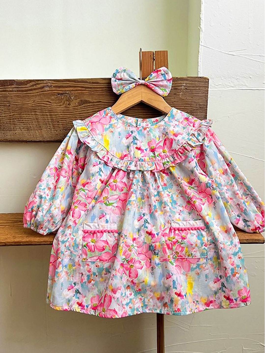 

LULU & SKY Floral Print A-Line Dress, Multi