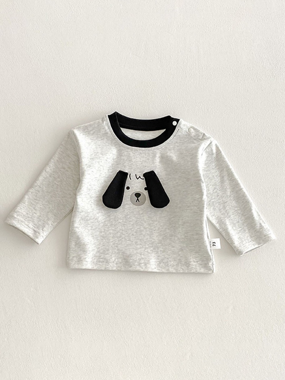 

LULU & SKY Kids Applique T-shirt, Grey