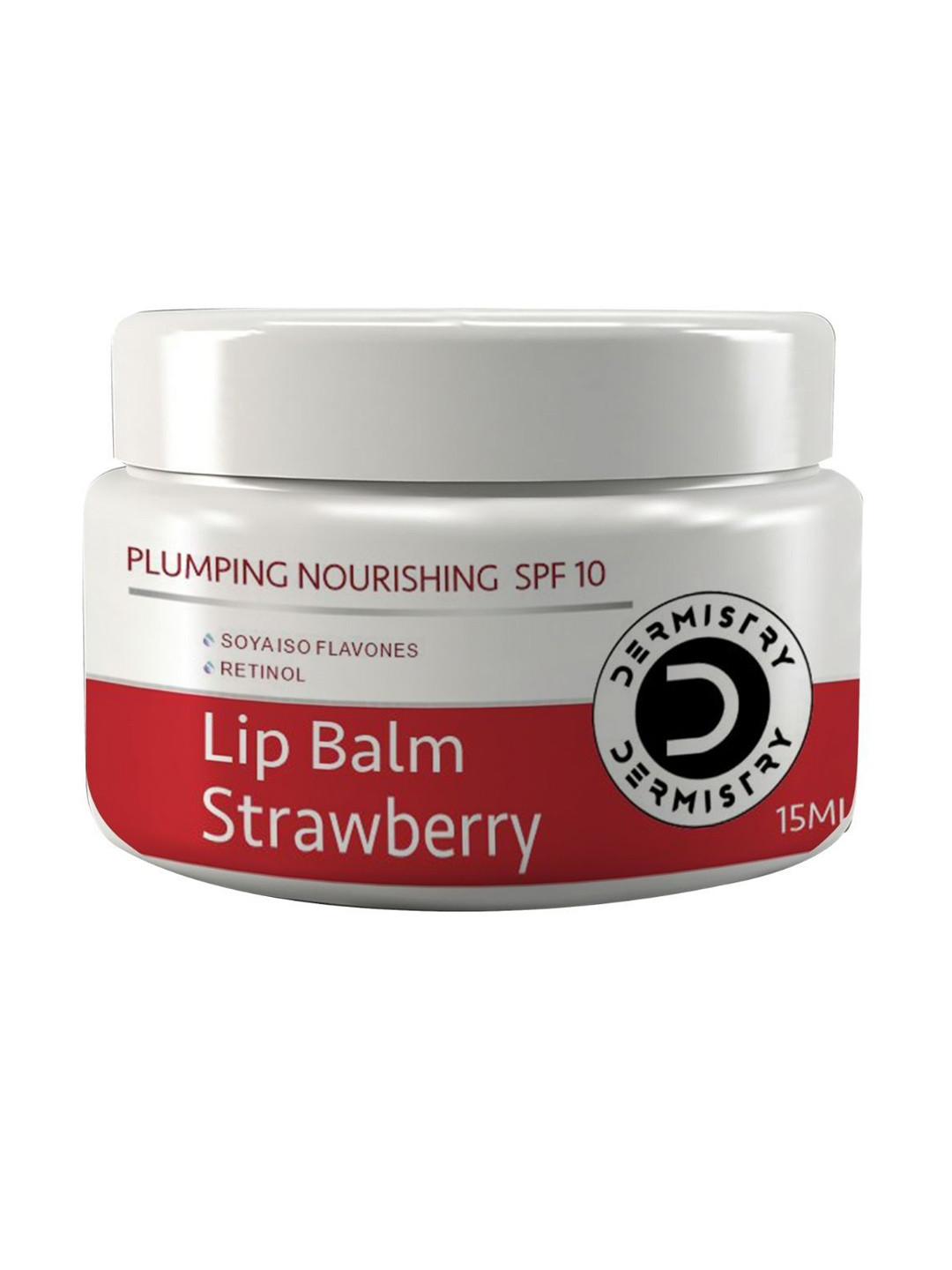 

DERMISTRY Plumping Nourishing SPF10 Glossy Tint Strawberry Lip Balm - 15 ml, Red