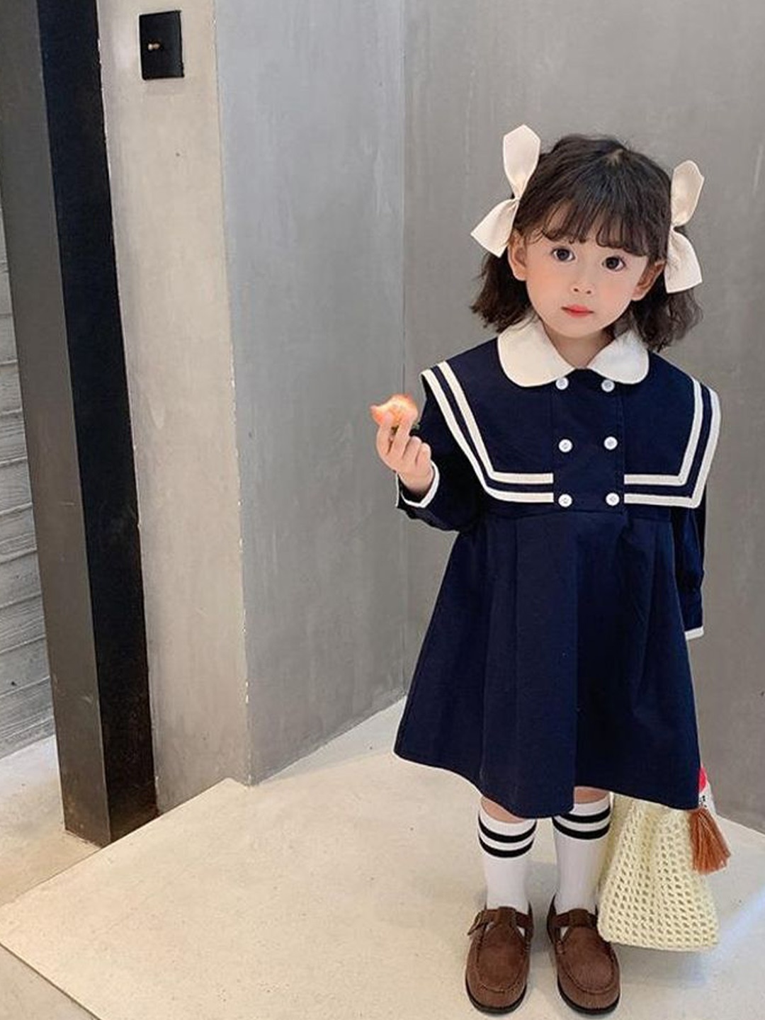 

LULU & SKY A-Line Dress, Navy blue