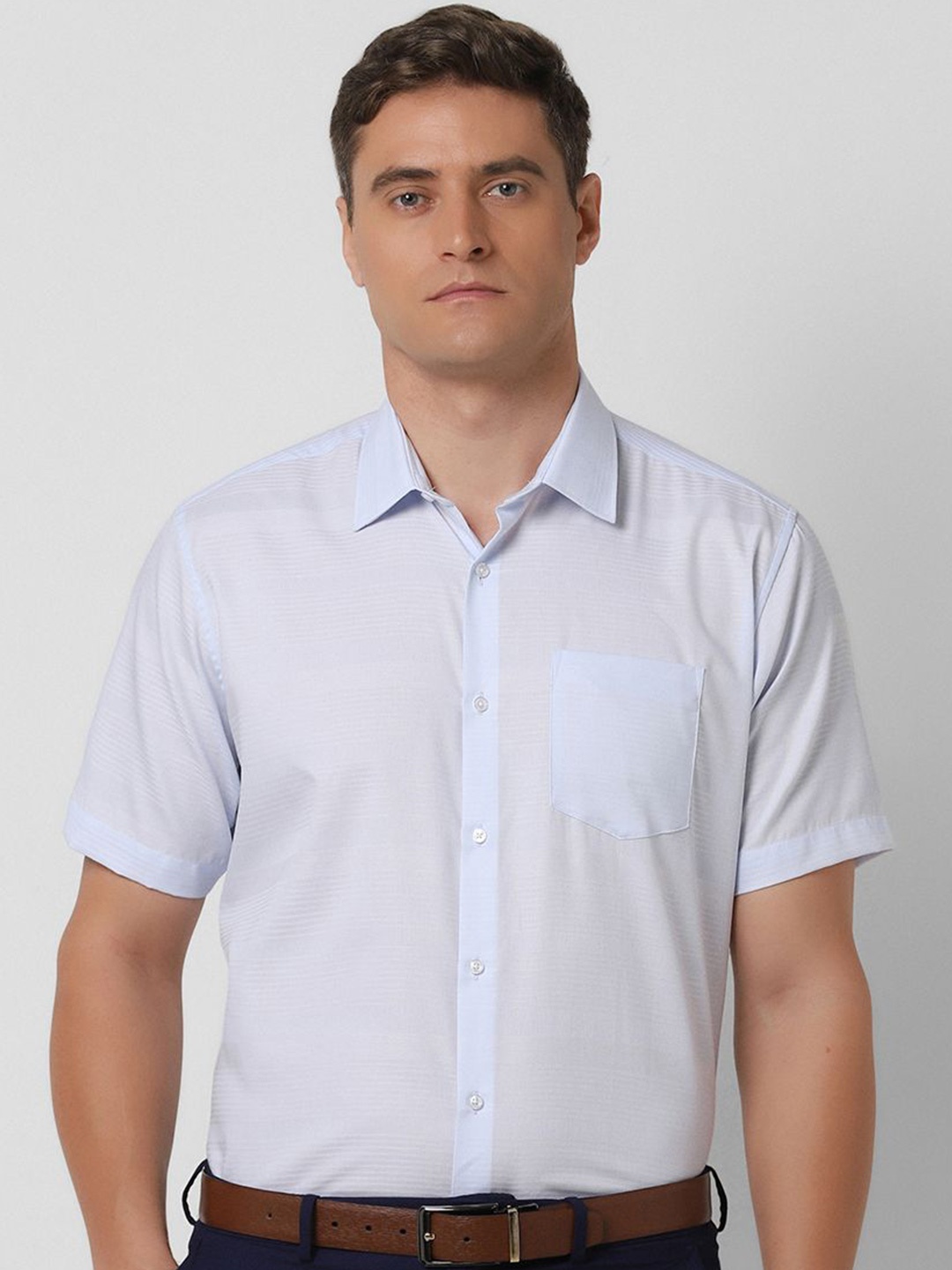 

Van Heusen Men Opaque Party Shirt, Blue