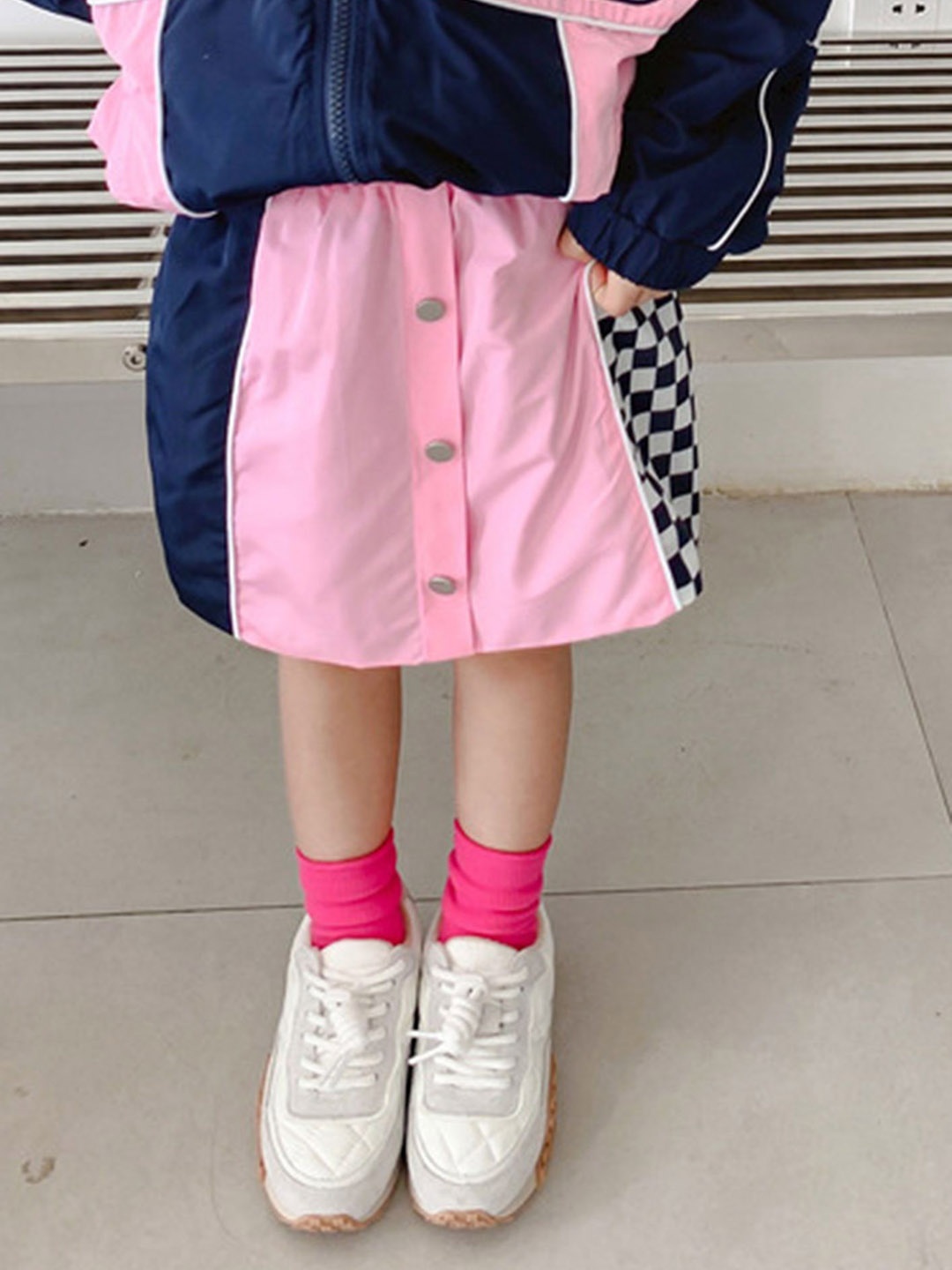 

LULU & SKY Girls Checked A-Line Mini Skirts, Pink