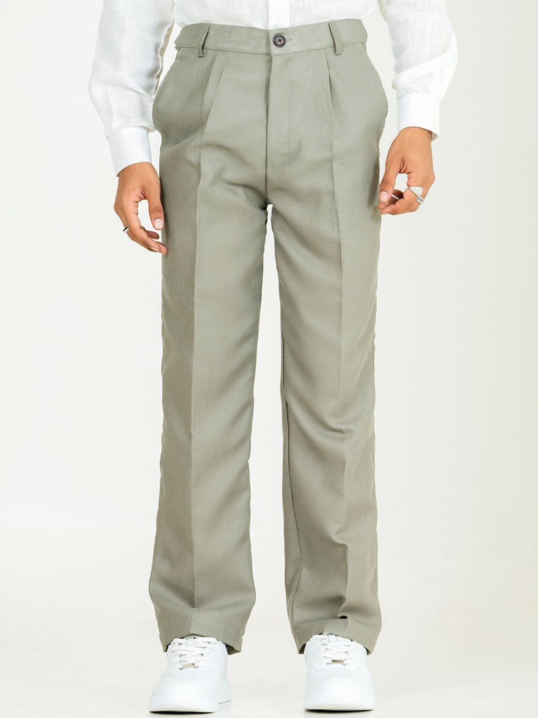 

Tistabene Men Relaxed Trousers, Grey