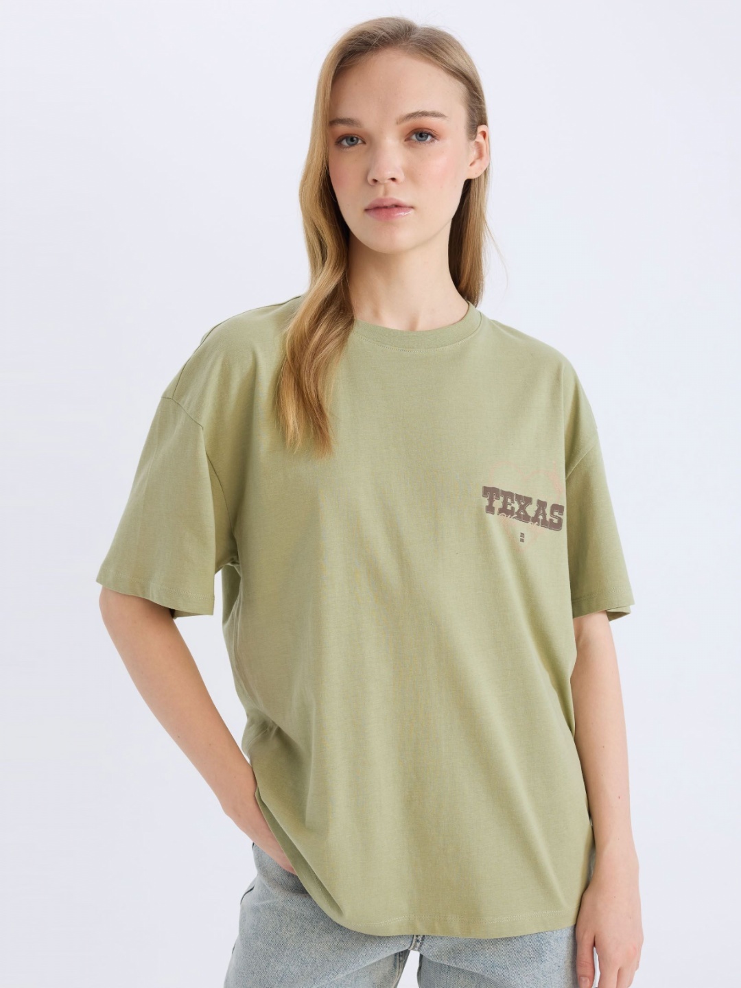 

DeFacto Women Typography Printed T-shirt, Na