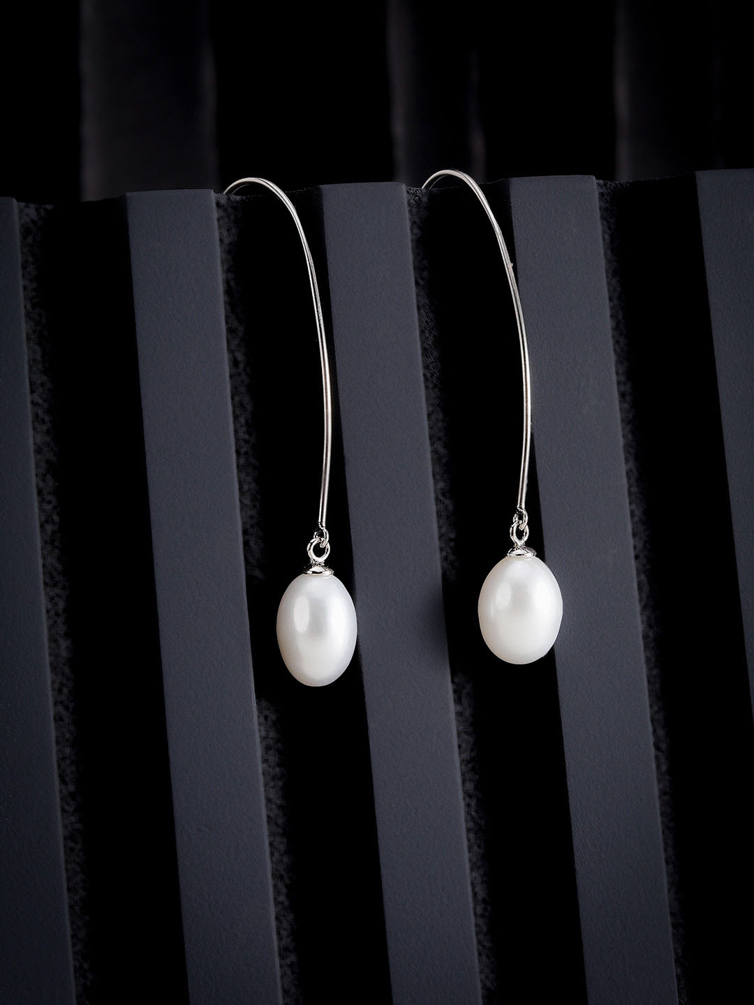 

DIAVO Contemporary Drop Earrings, Silver