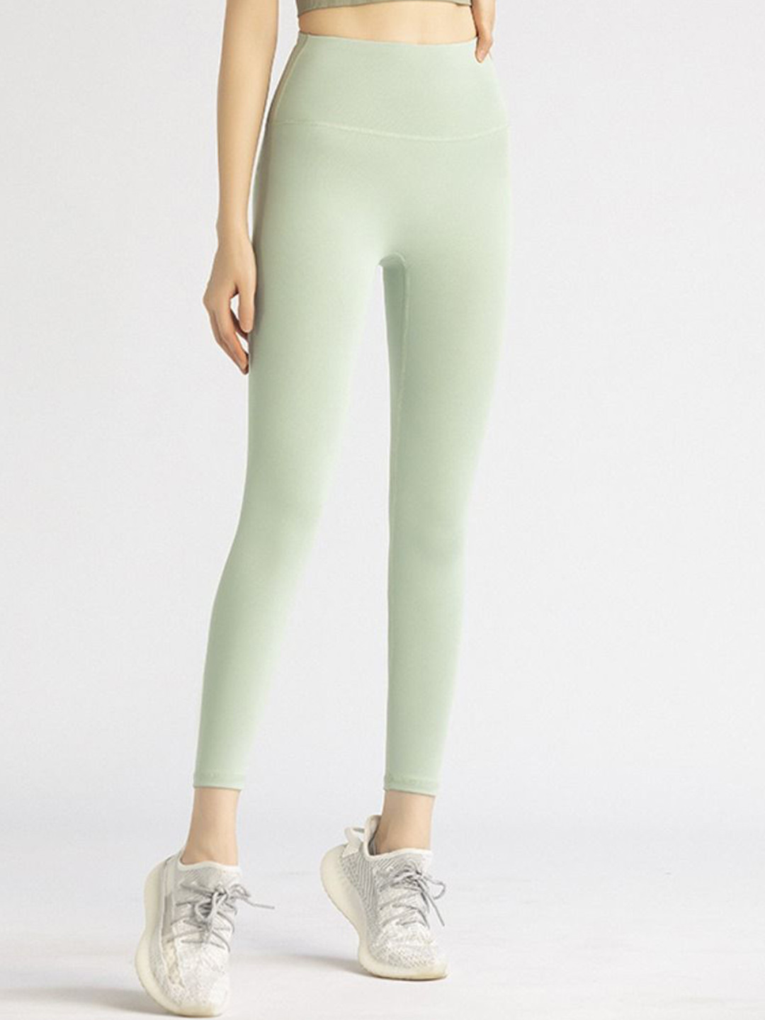 

HRX High Rise Ankle Length Yoga Tights, Green