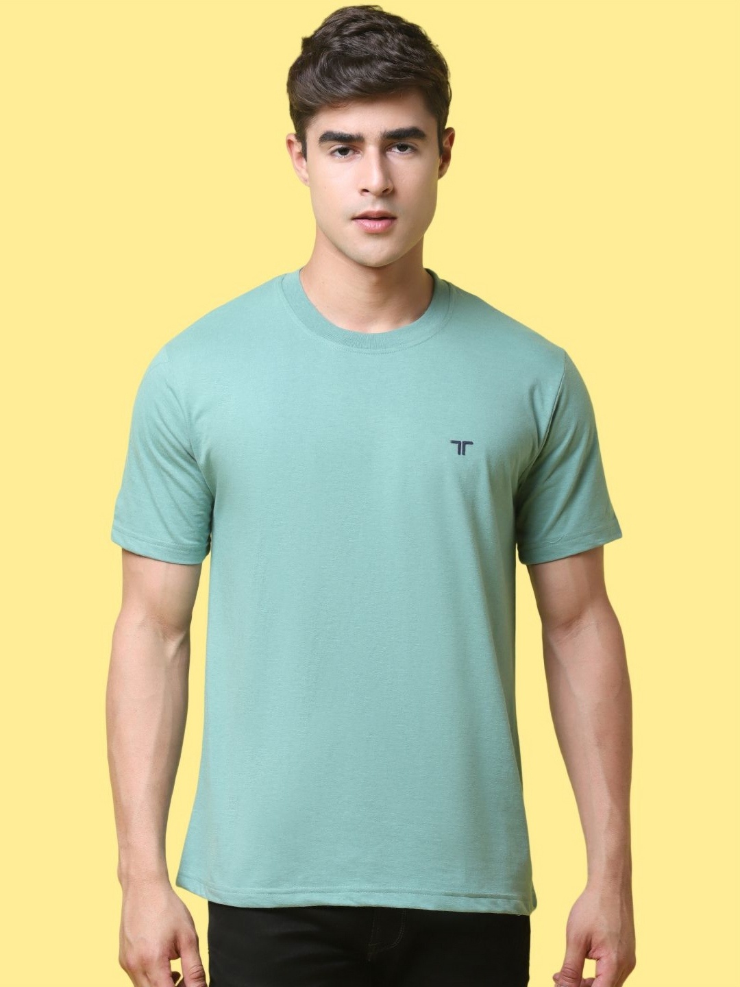 

Moda Rapido Men Brand Logo Pockets T-shirt, Sea green