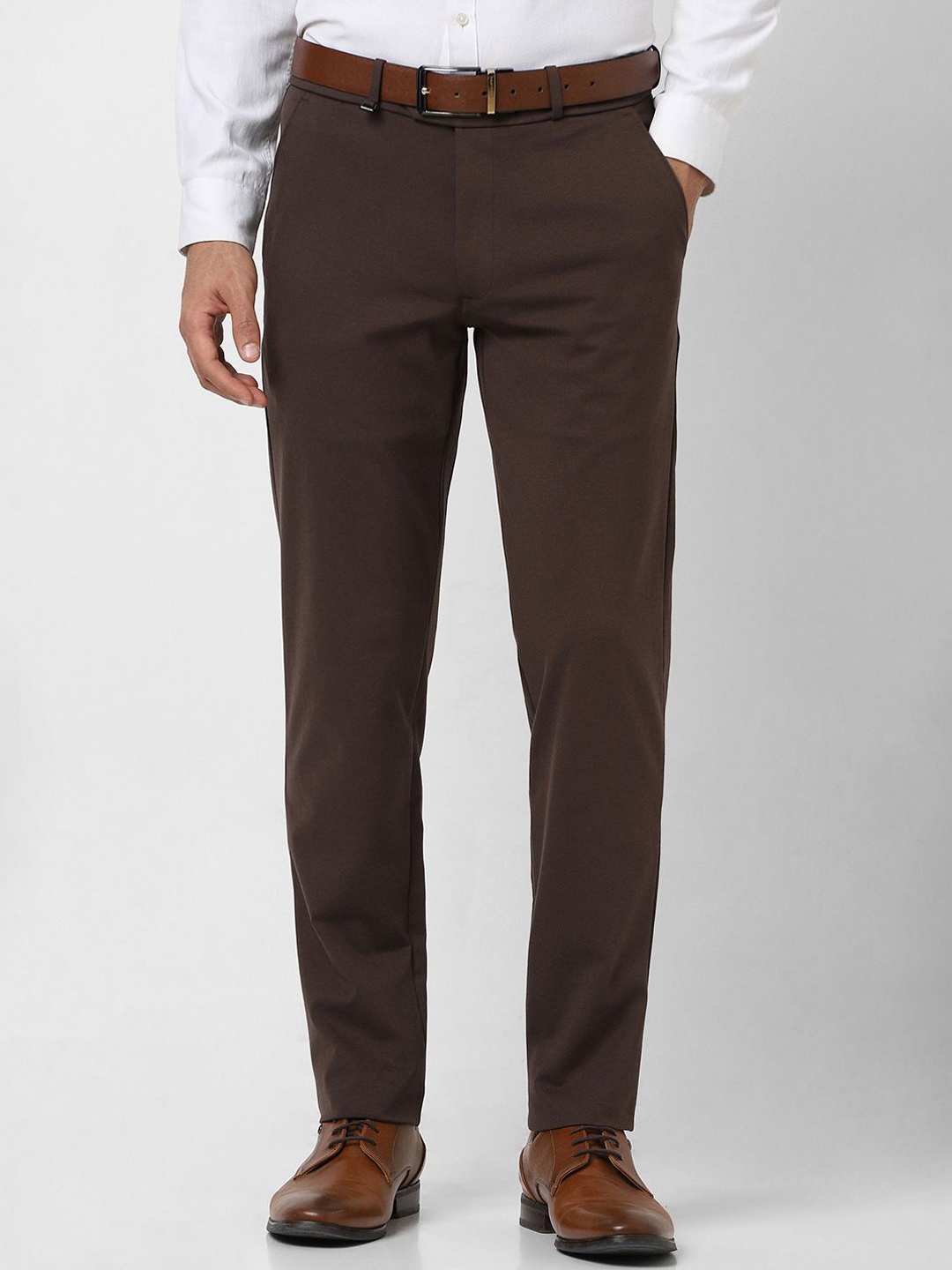 

Van Heusen Men Slim Fit Trousers, Brown