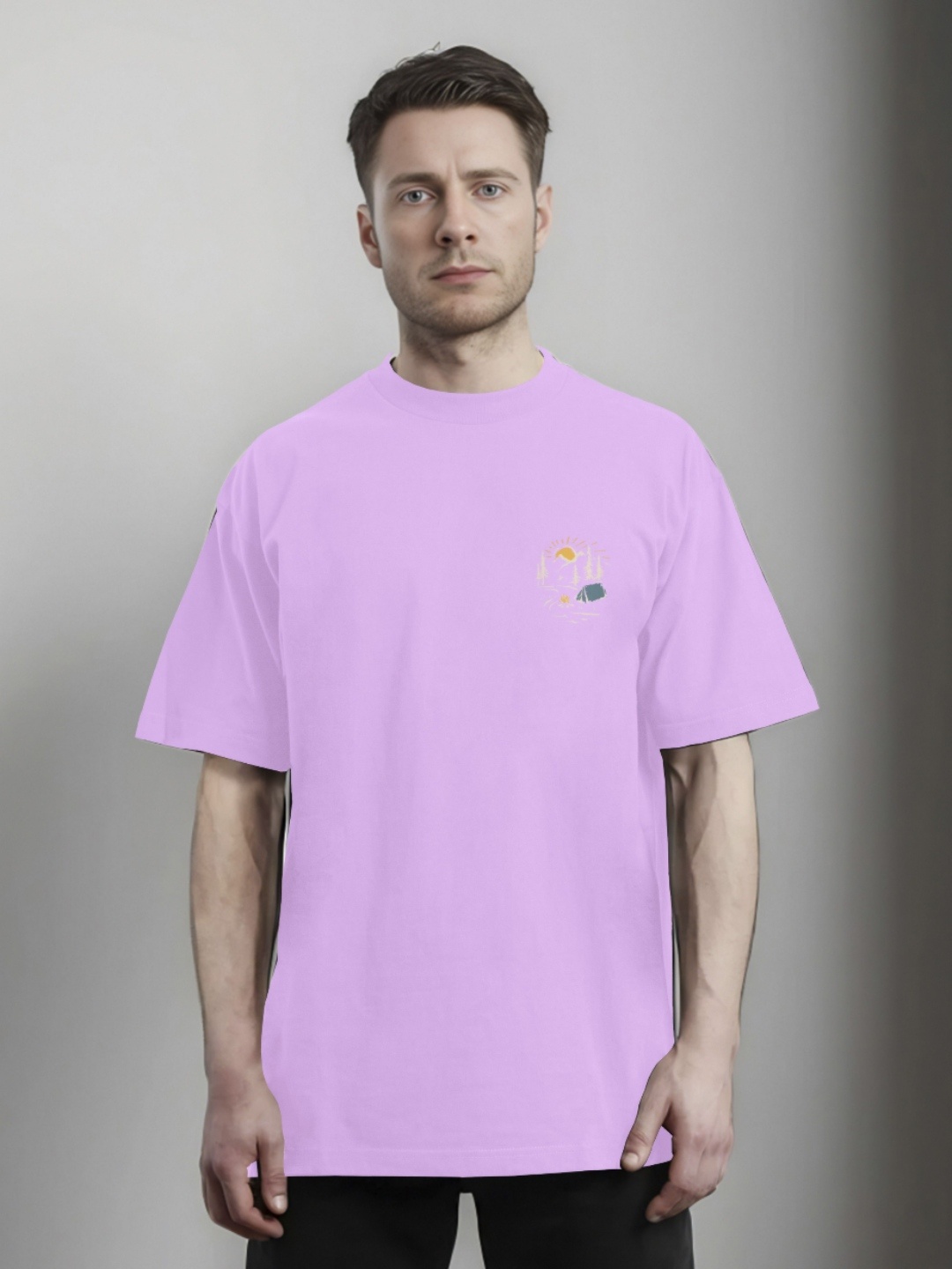 

Moda Rapido Men Printed Pockets T-shirt, Lavender