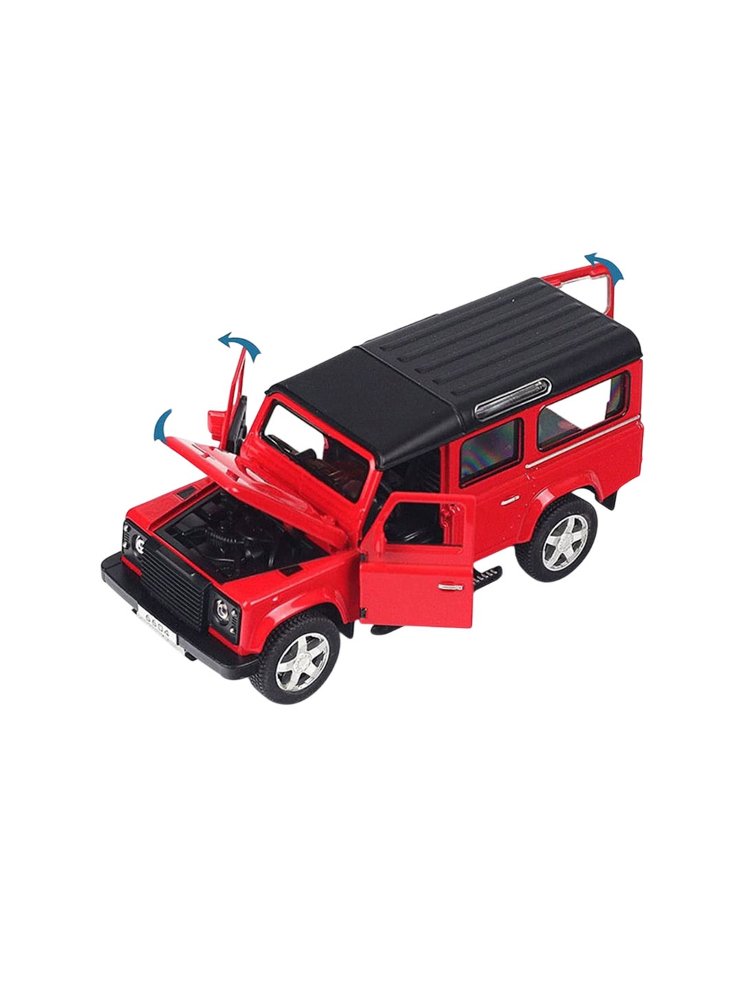 

DEZICON Kids Defender Model Diecast Metal Toy Car, Red