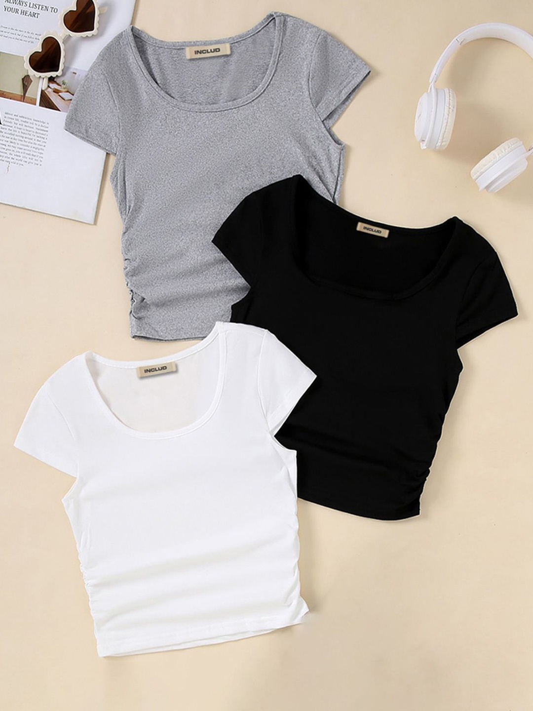 

INCLUD Top, Grey