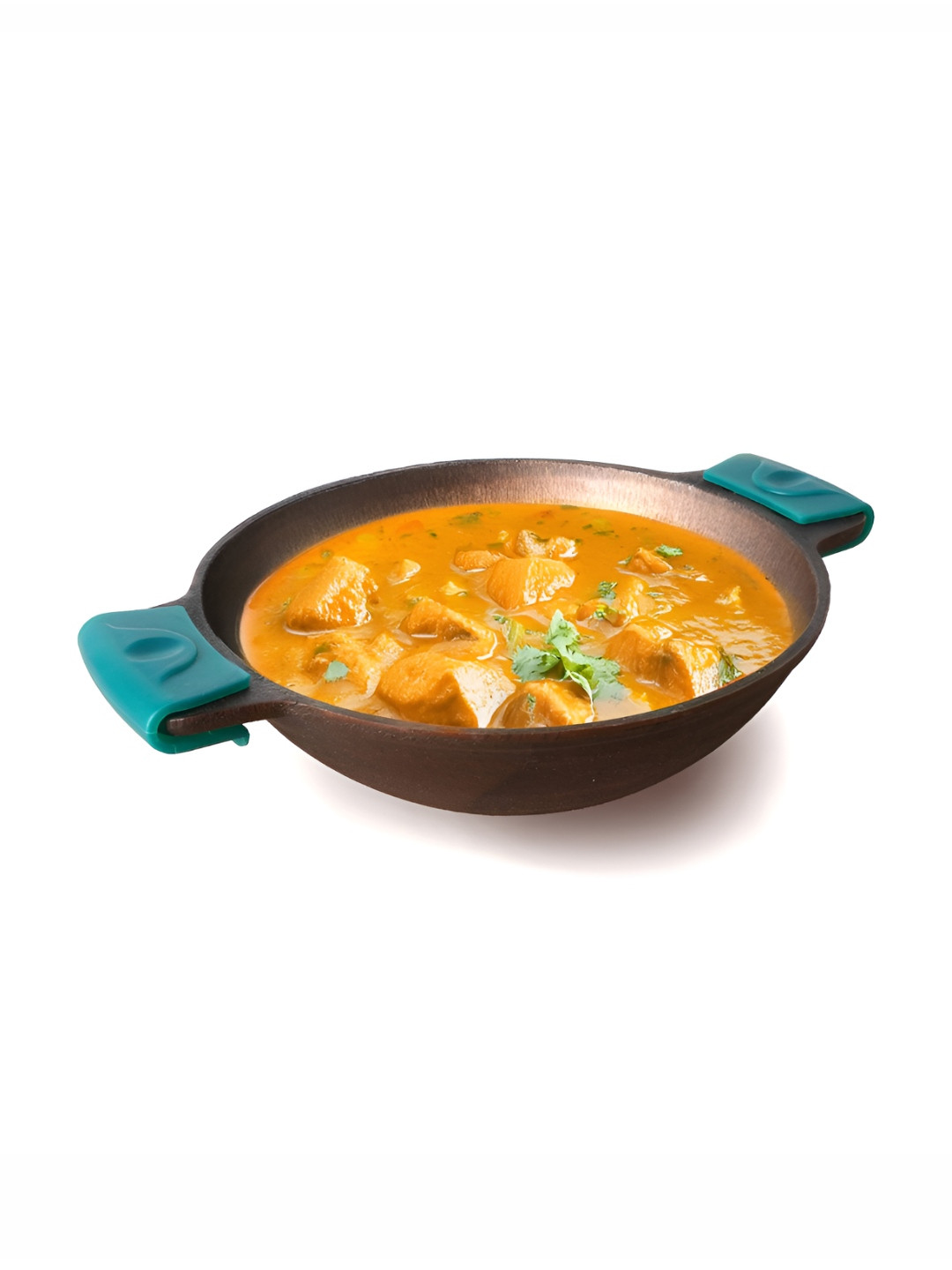 

The Indus Valley Black Smooth Surface Cast Iron Kadhai and Wok