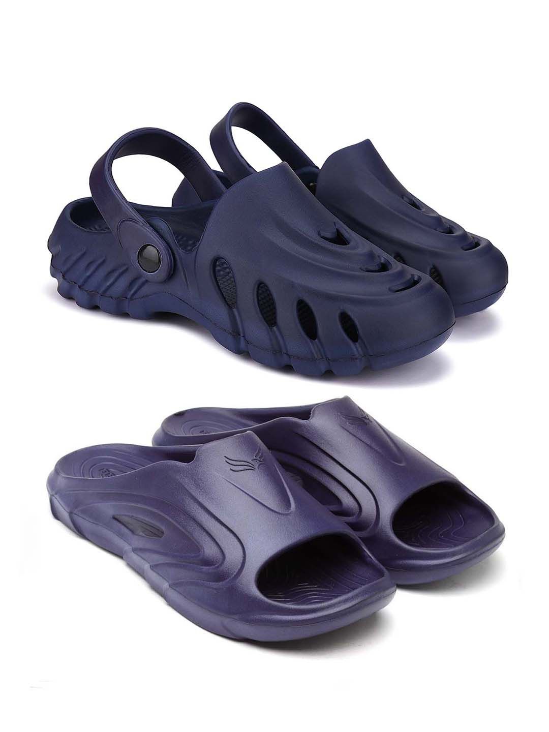 

BERSACHE Men Clogs, Navy blue