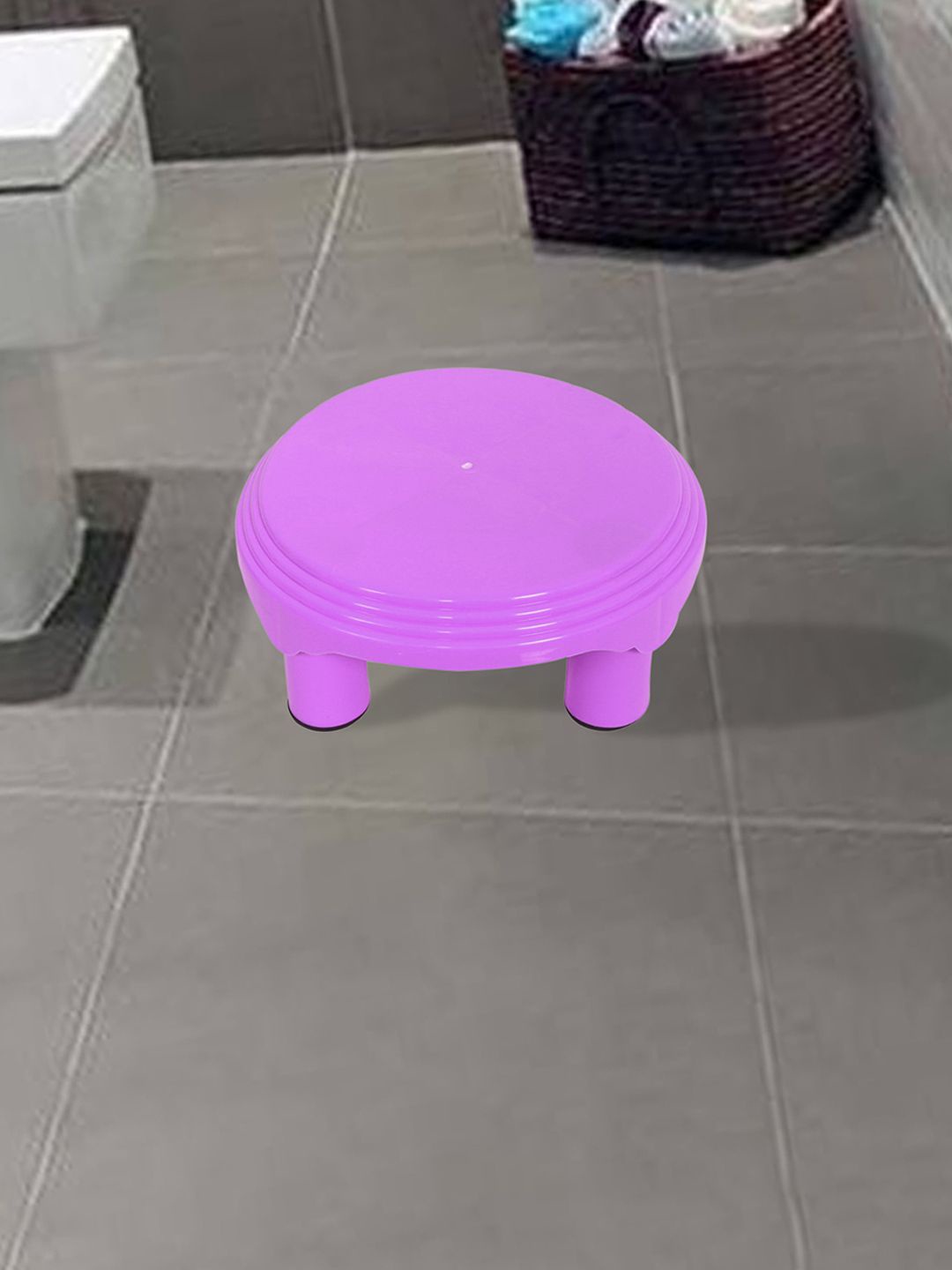 

Kuber Industries Pink Solid Plastic Bath Accessories Set