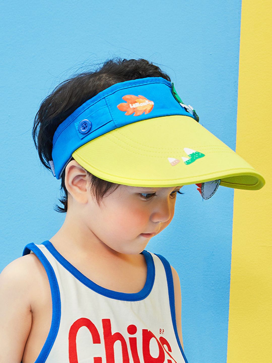 

Little Surprise Box LLP Unisex Kids Printed Visor Cap, Blue