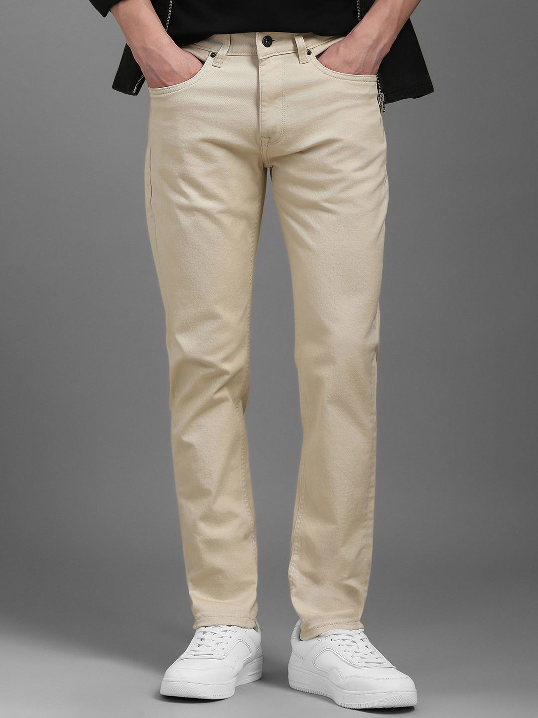

Louis Philippe Jeans Men Slim Fit Jeans, Beige