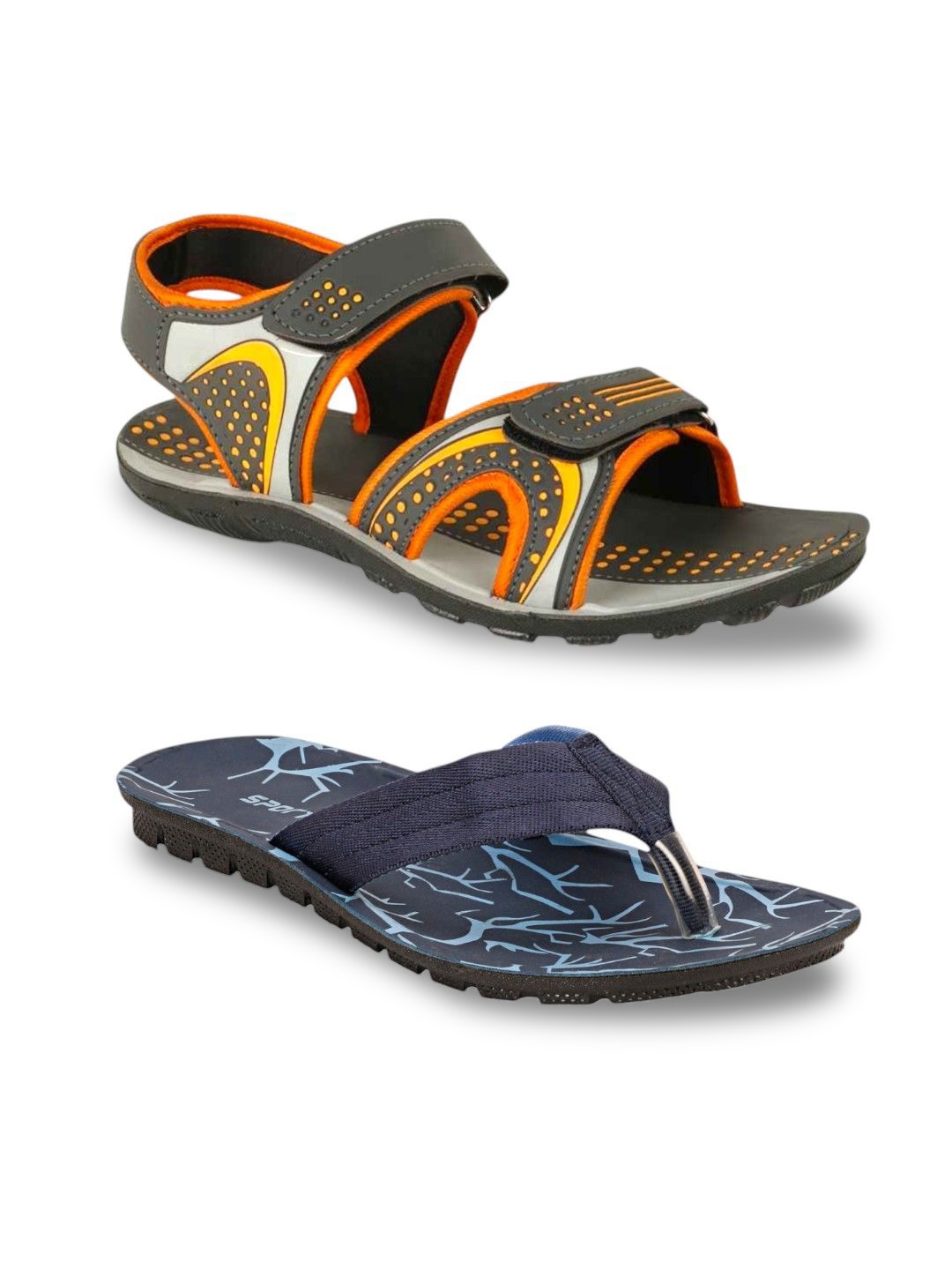 

ORVAX Men Comfort Sandals, Orange