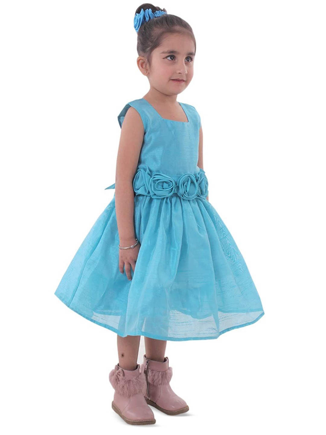 

Wow Princess Satin A-Line Dress, Turquoise blue