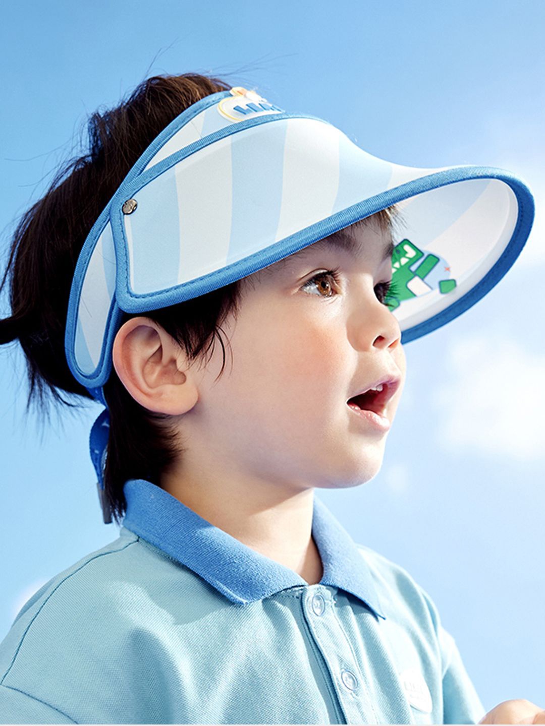 

Little Surprise Box LLP Unisex Kids Printed Visor Cap, Blue