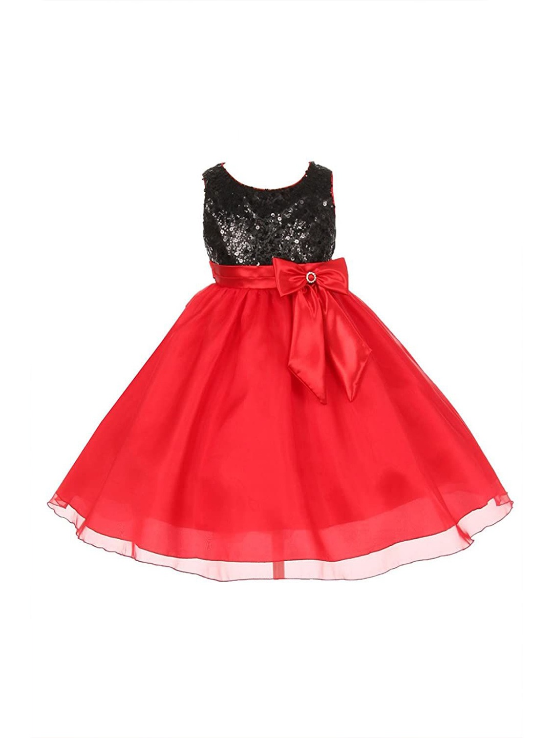 

Wow Princess Net A-Line Dress, Red