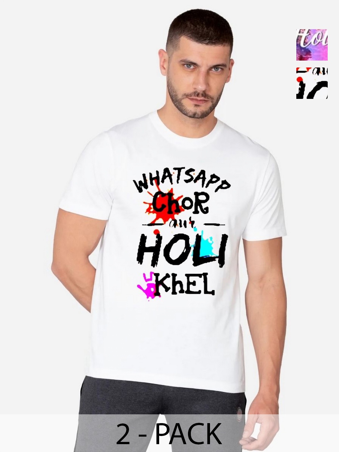 

ZEFFIT Men 2 Printed T-shirt, Multi