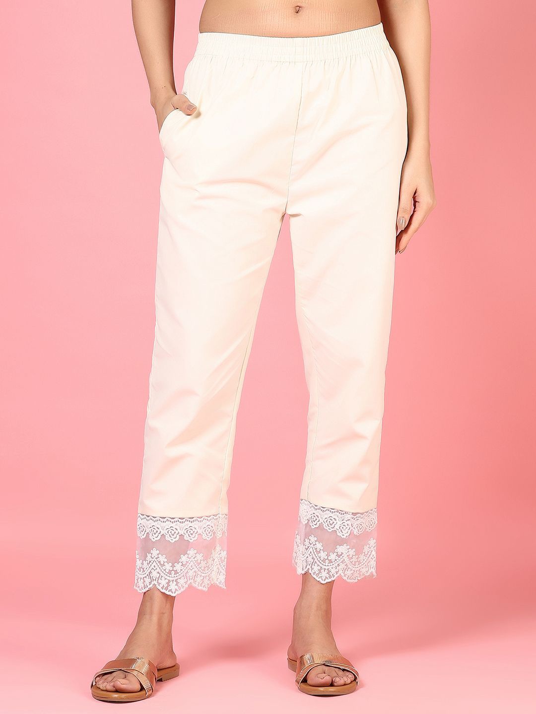 

V-Mart Women Ethnic Palazzos, Off white