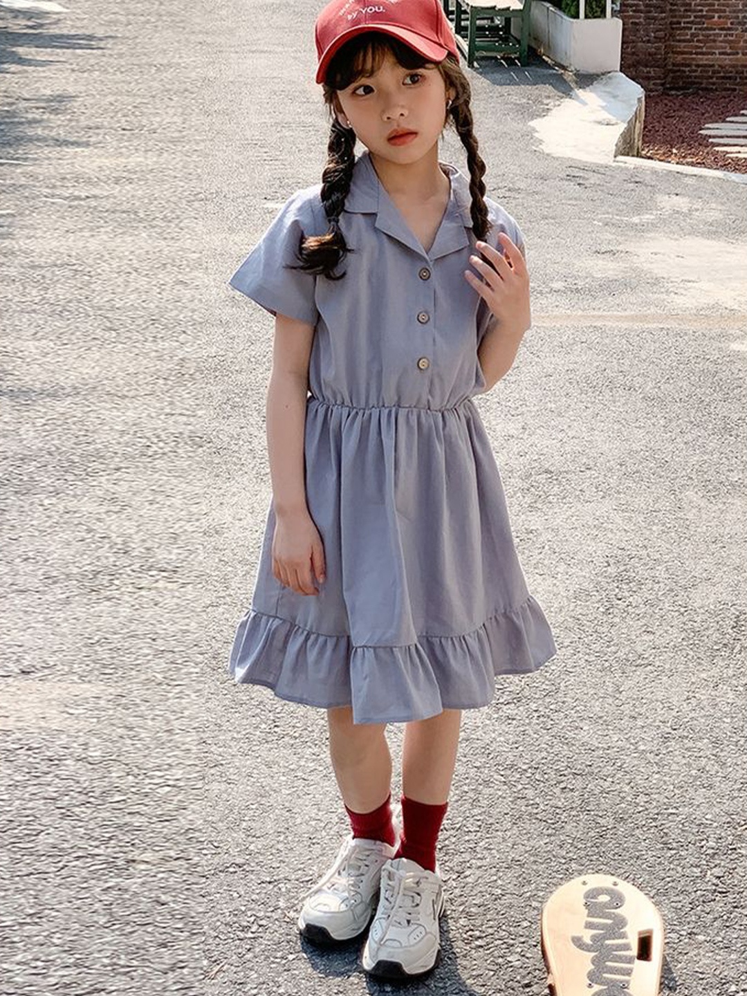 

LULU & SKY Fit & Flare Dress, Blue