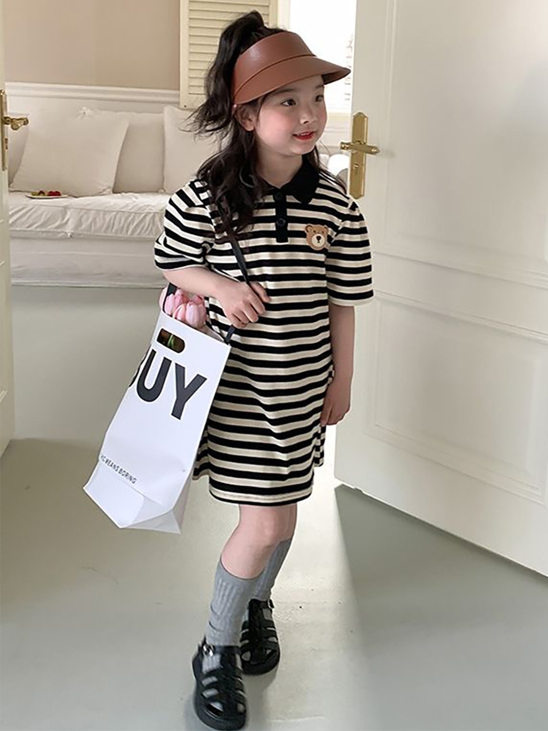 

LULU & SKY Striped T-shirt Dress, Multi