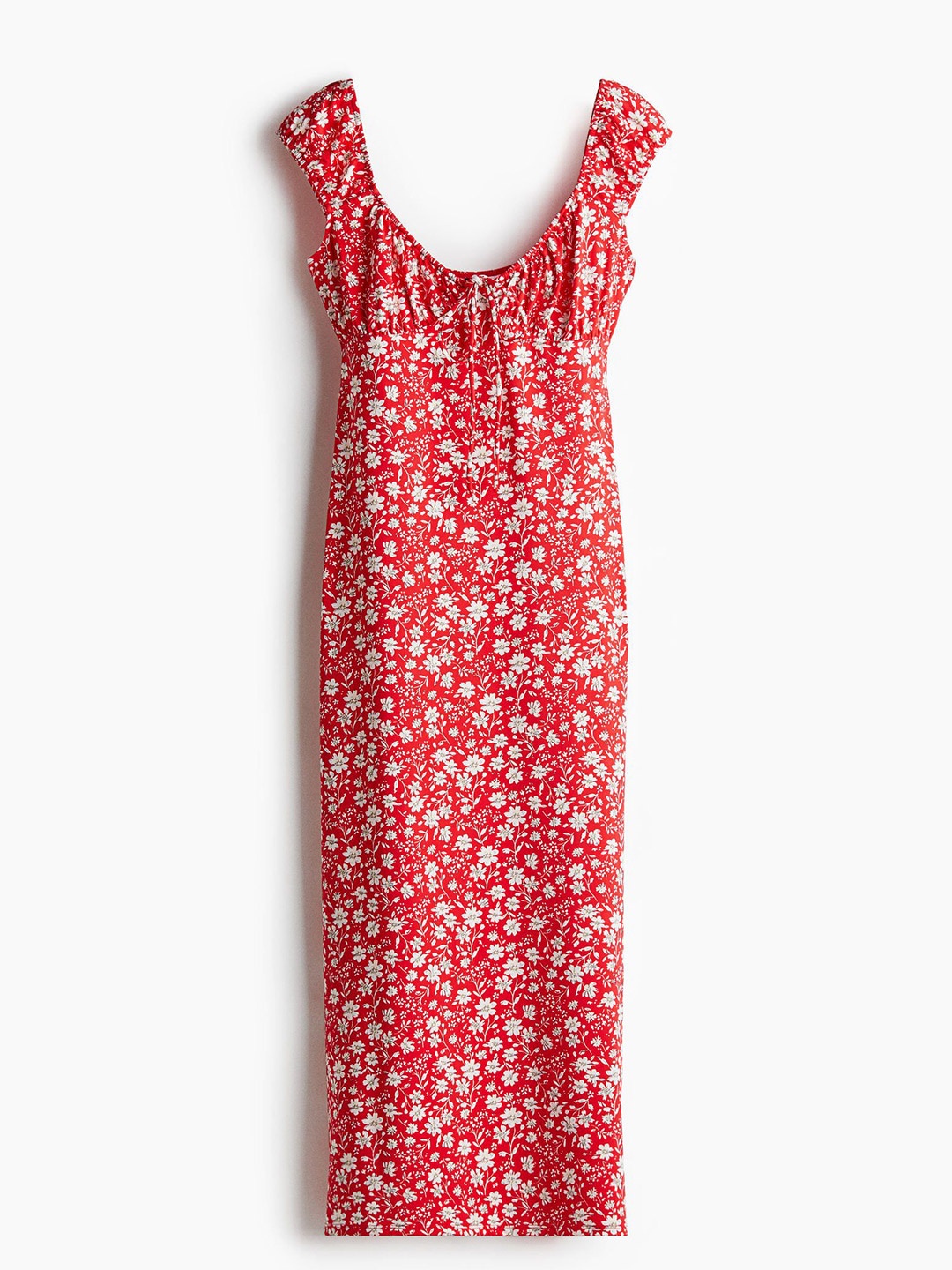 

H&M Drawstring-Detail Bodycon Dress, Red