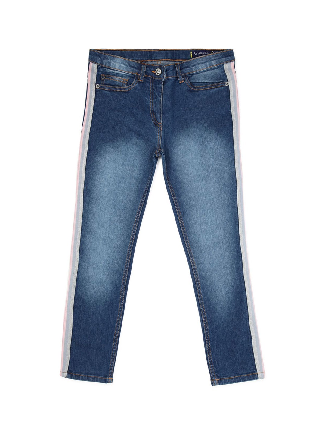 

Allen Solly Junior Girls Skinny Fit Heavy Fade Jeans, Navy blue