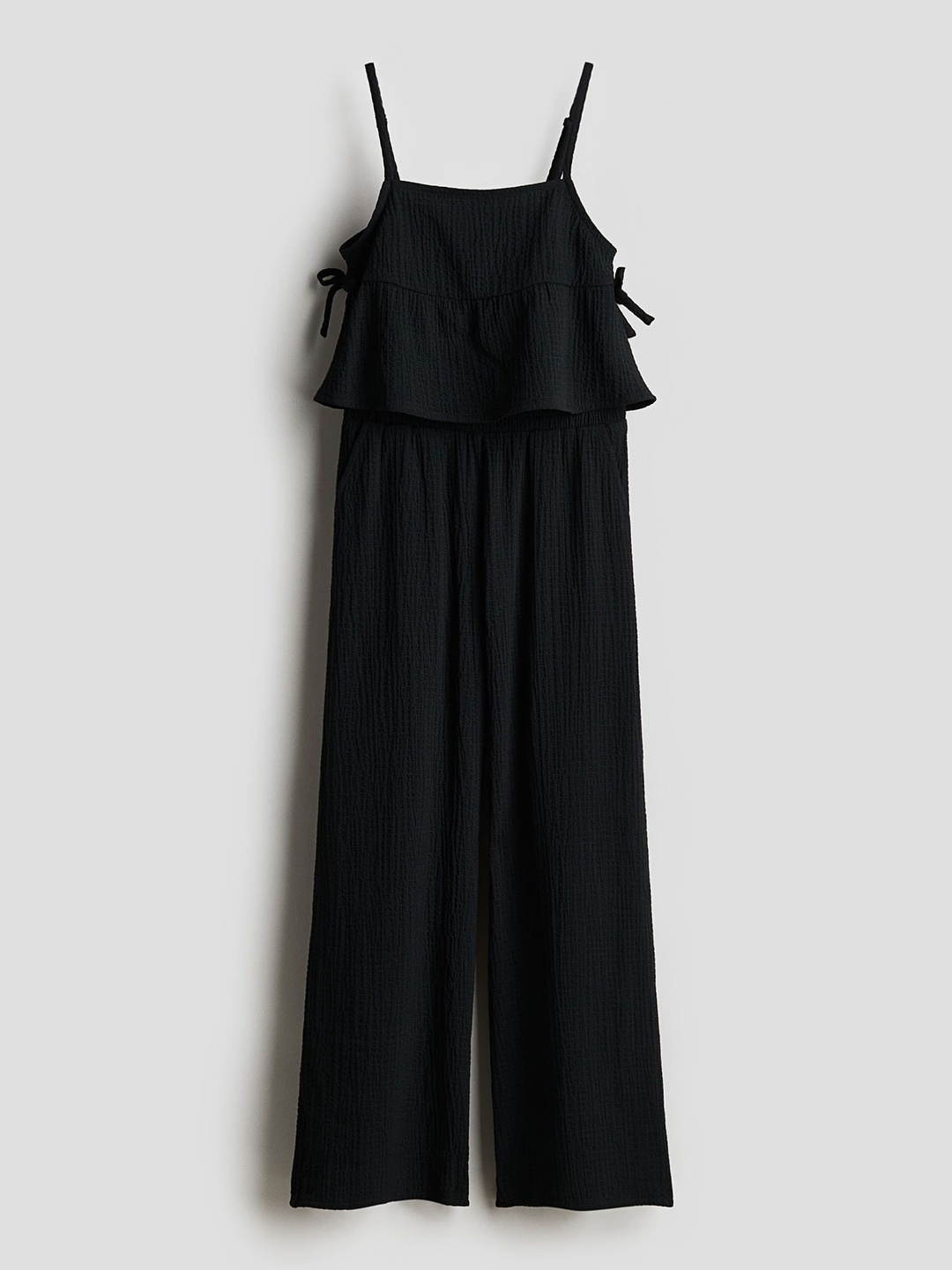 

H&M 2-Piece Seersucker Set, Black