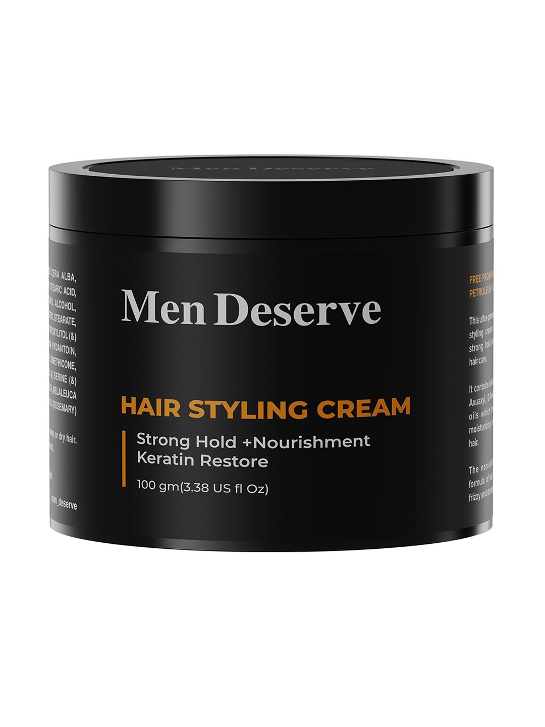 

Men Deserve Hair Styling Cream - 100ml, Orange