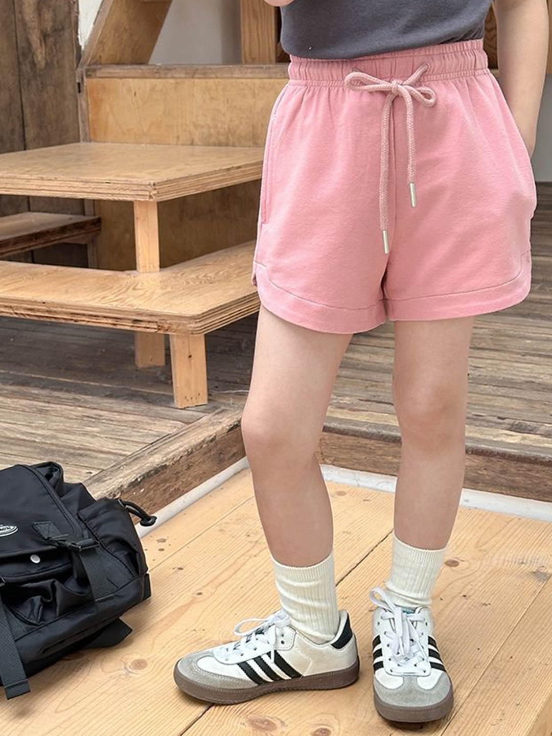 

LULU & SKY Girls High-Rise Shorts, Pink