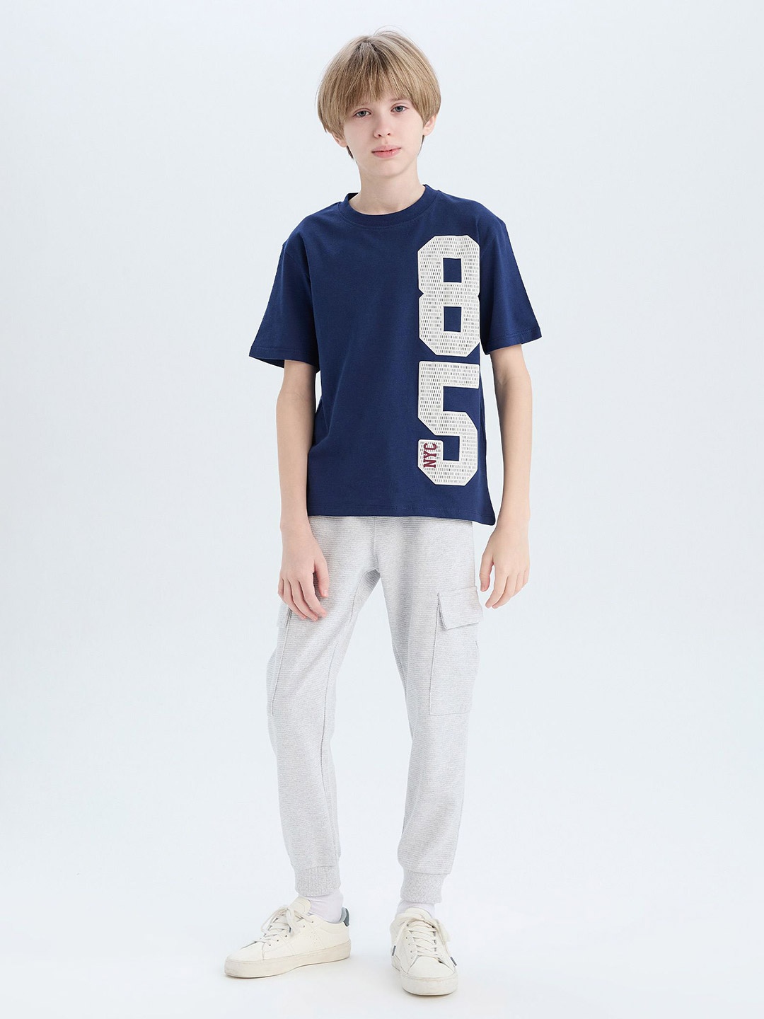 

DeFacto Boys Printed T-shirt, Blue