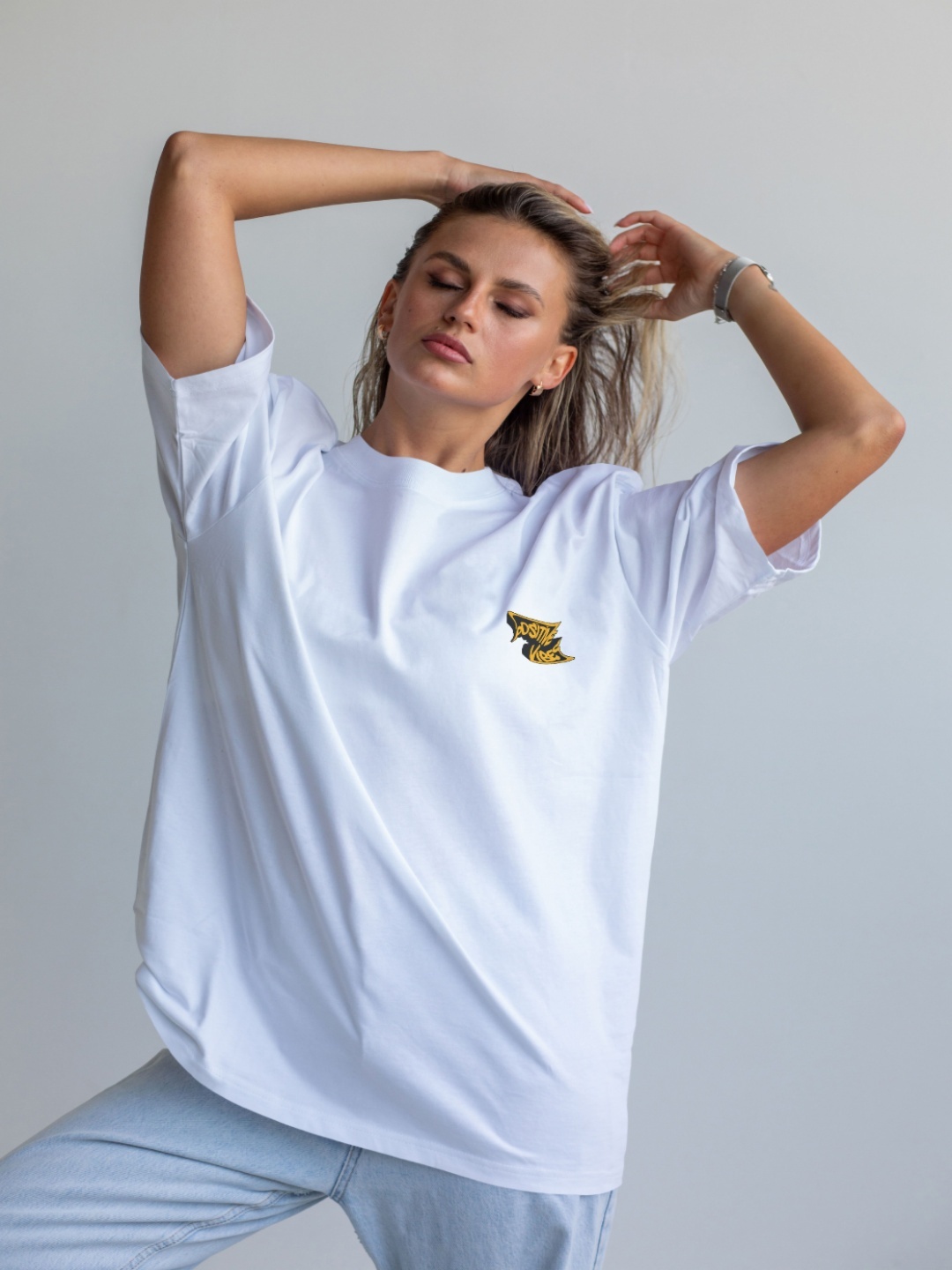 

Moda Rapido Women Applique T-shirt, White