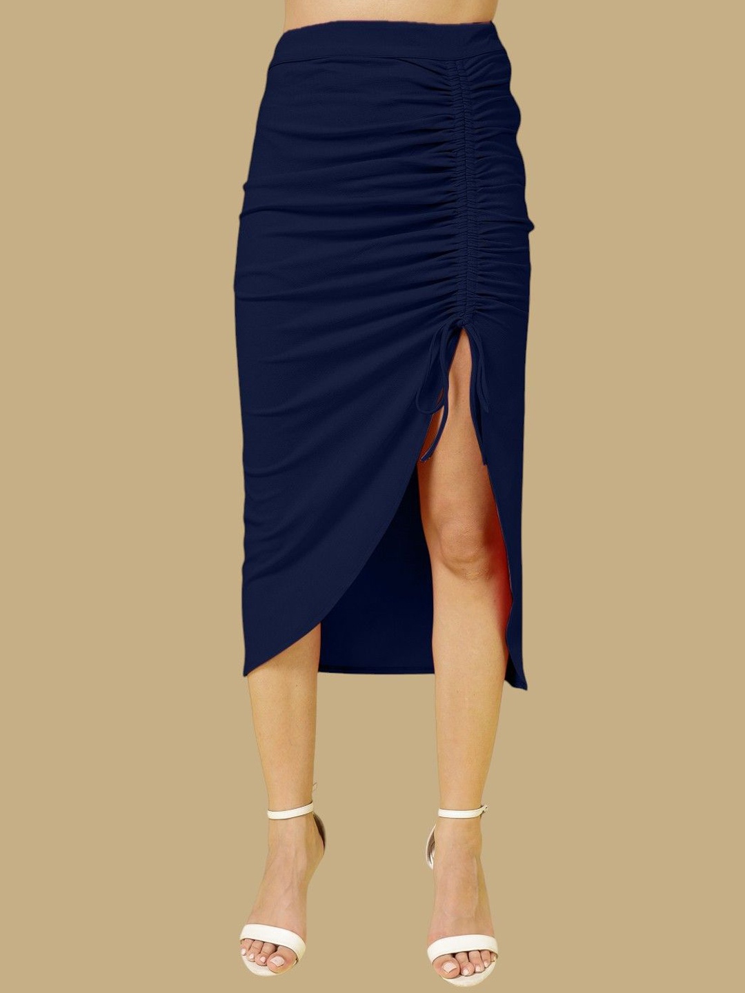

Chemistry Tiered Midi Skirt, Blue