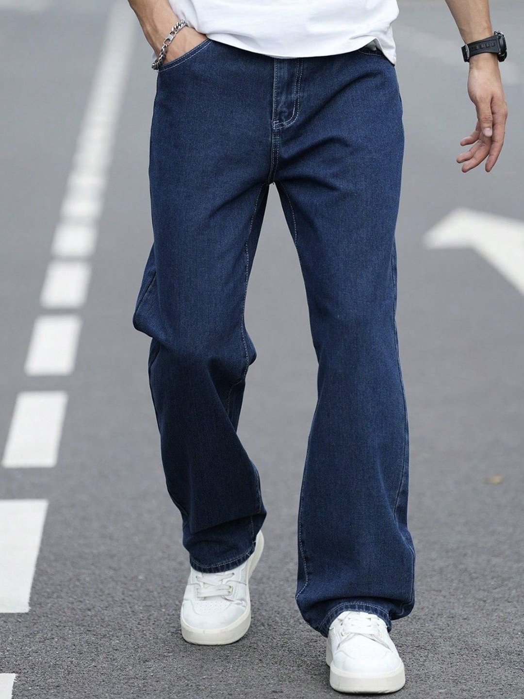 

MASTERLY WEFT Men Super Stretchable Jeans, Blue