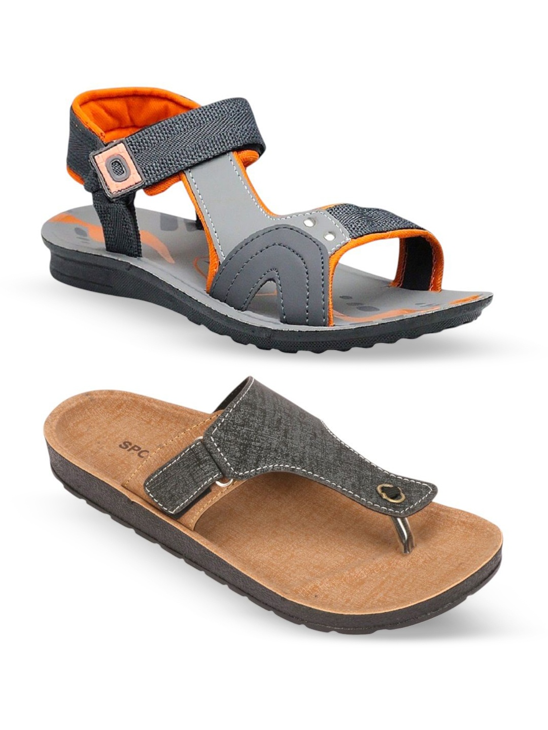 

ORVAX Men Comfort Sandals, Orange