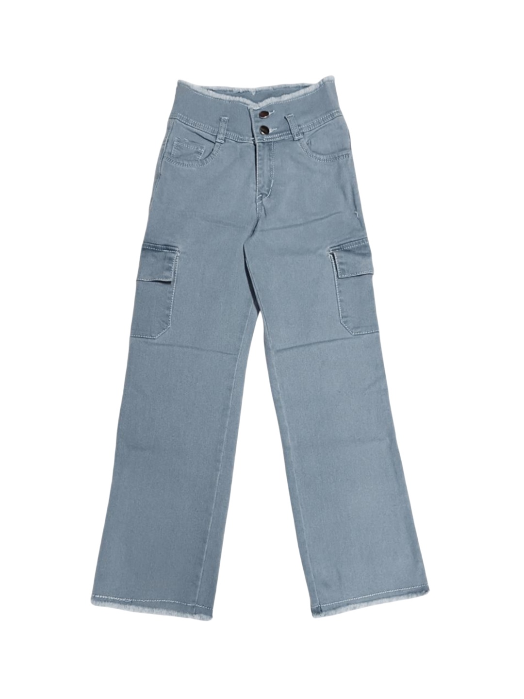 

Killer Girls Wide Leg Low Distress Jeans, Grey