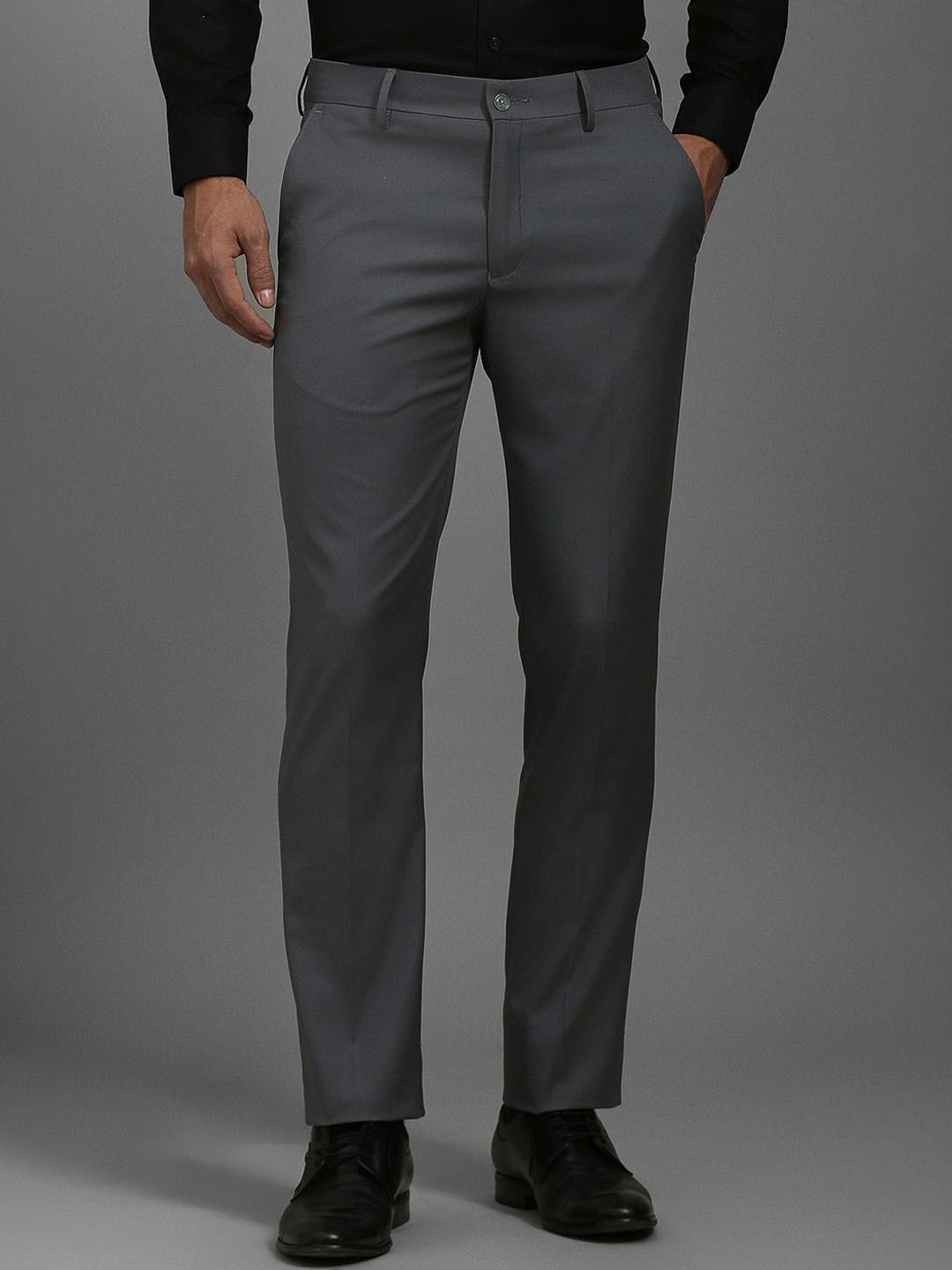 

Louis Philippe Men Slim Fit Trousers, Grey