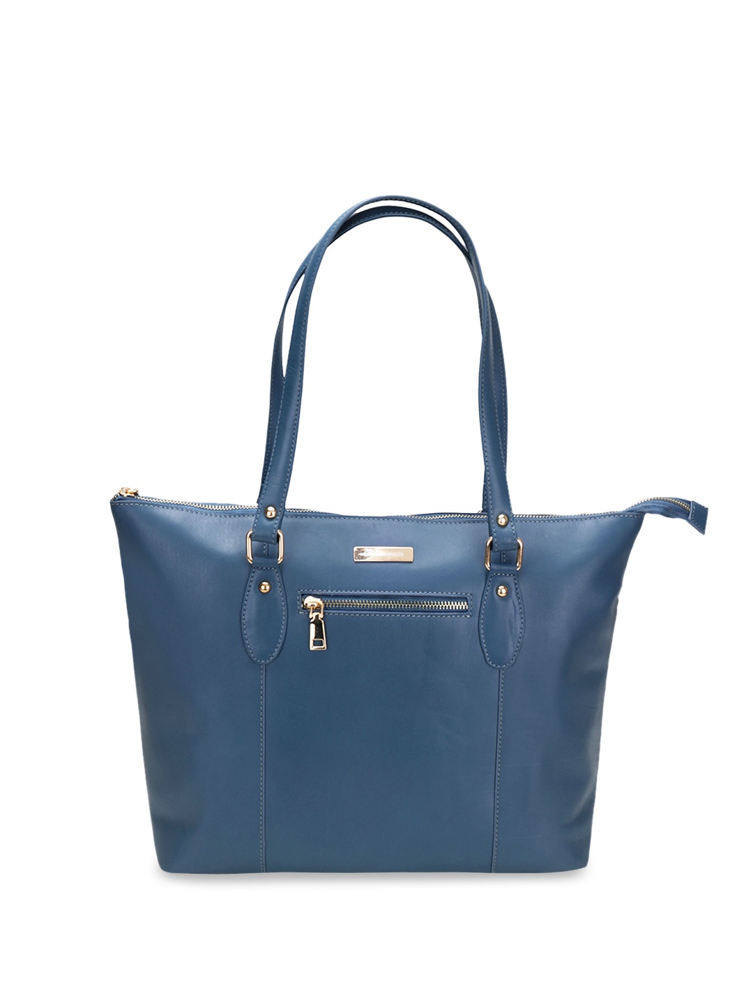 

Steve Jhonson Leather Structured Shoulder Bag, Blue