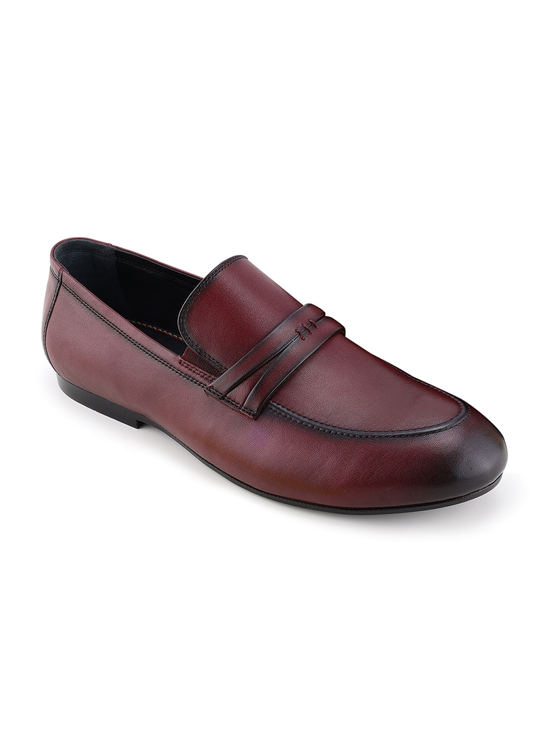 

Egle Men Leather Formal Loafers, Burgundy