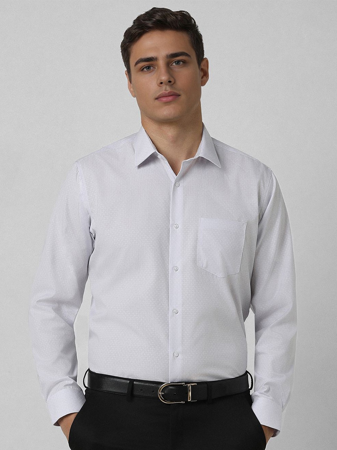 

Van Heusen Men Opaque Formal Shirt, White