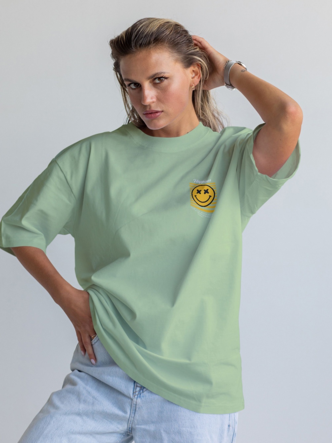 

Moda Rapido Women Applique T-shirt, Sea green