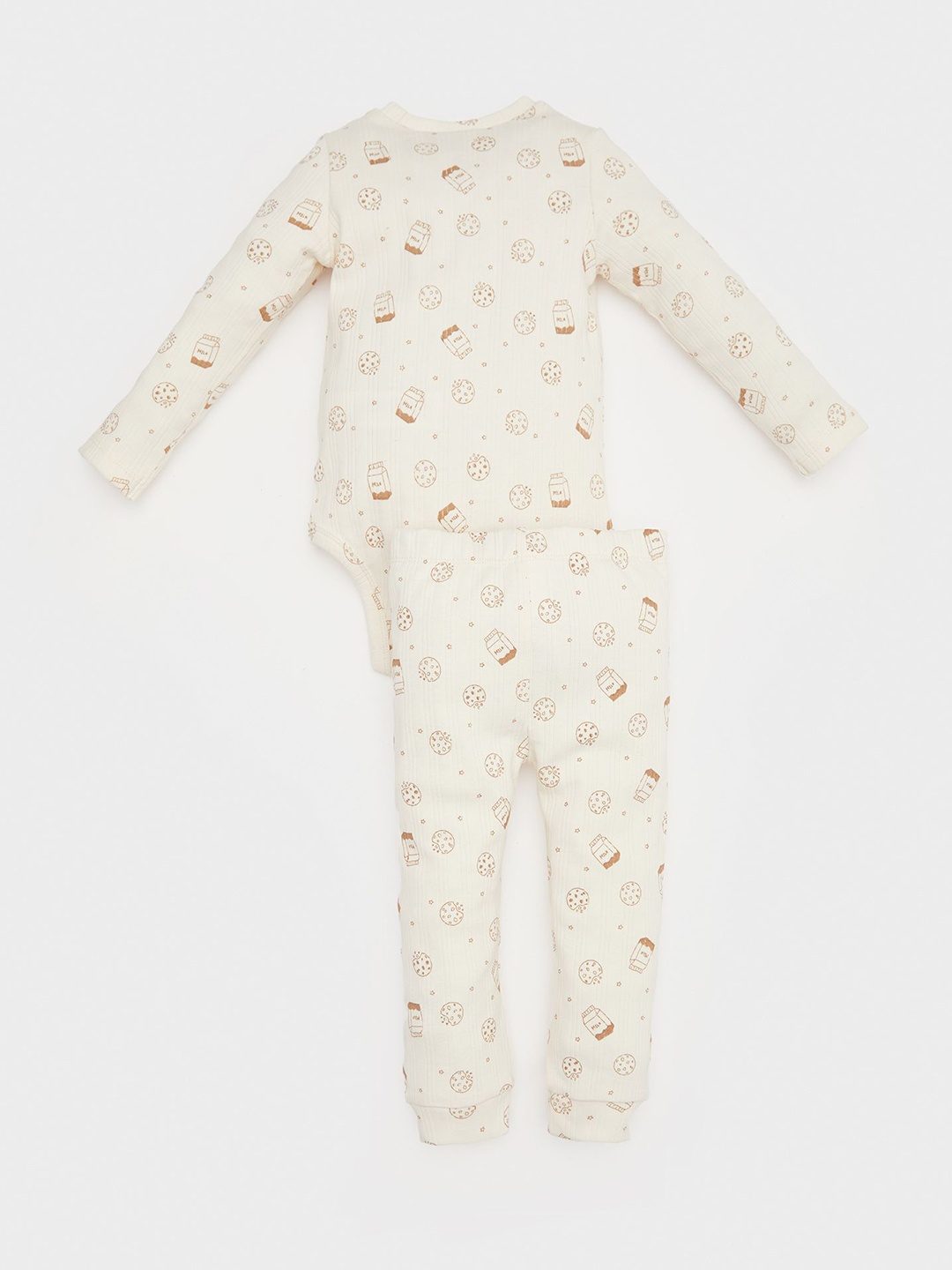 

DeFacto Boys Printed Top, Beige