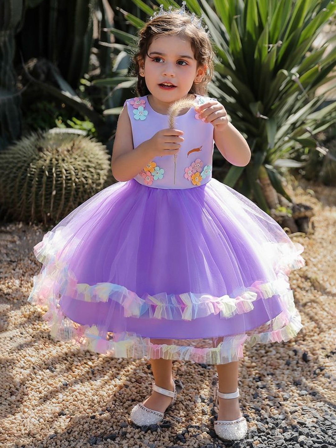 

LULU & SKY Empire Dress, Purple