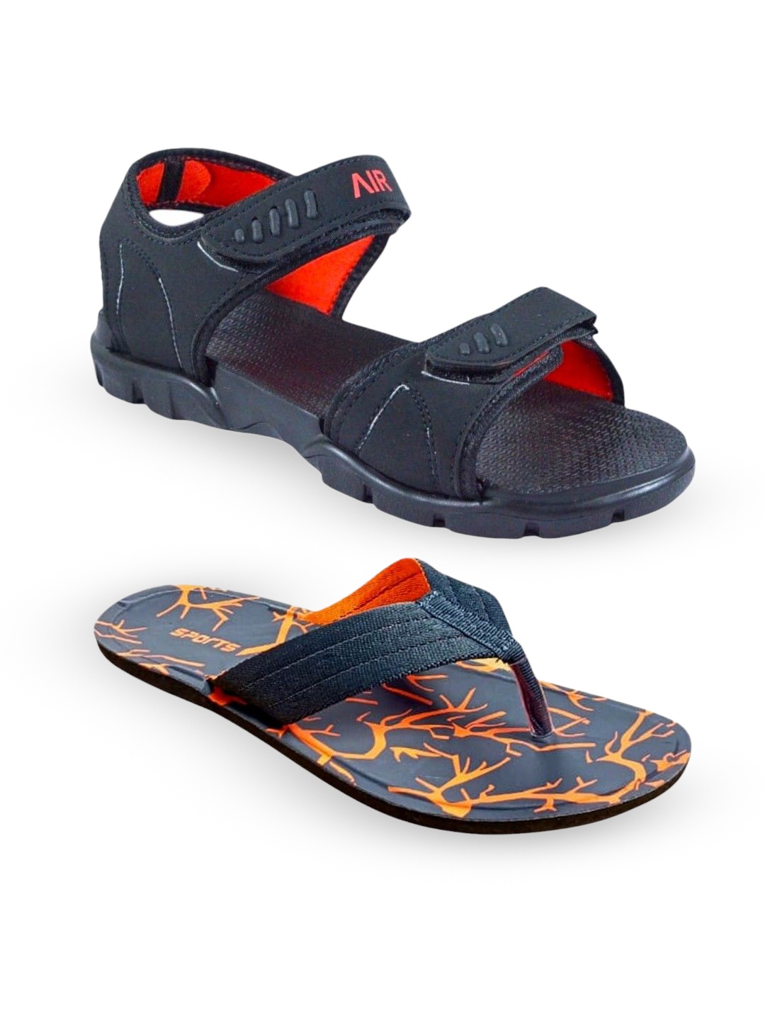 

ORVAX Men Comfort Sandals, Black