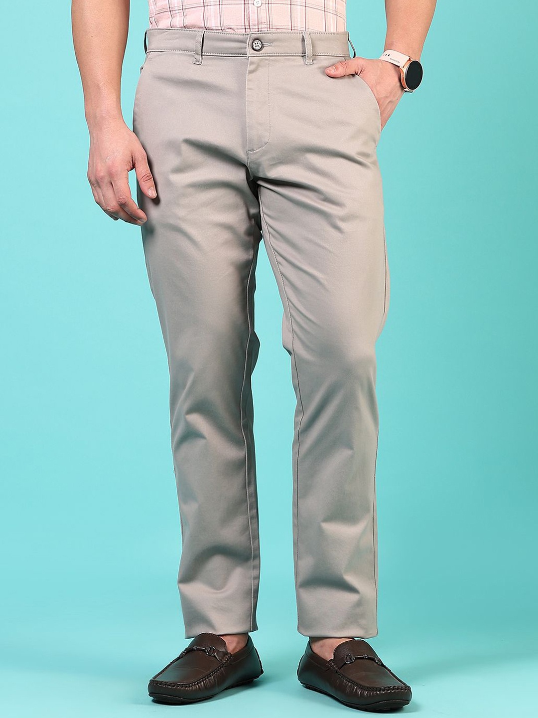 

V-Mart Men Chinos Trousers, Grey