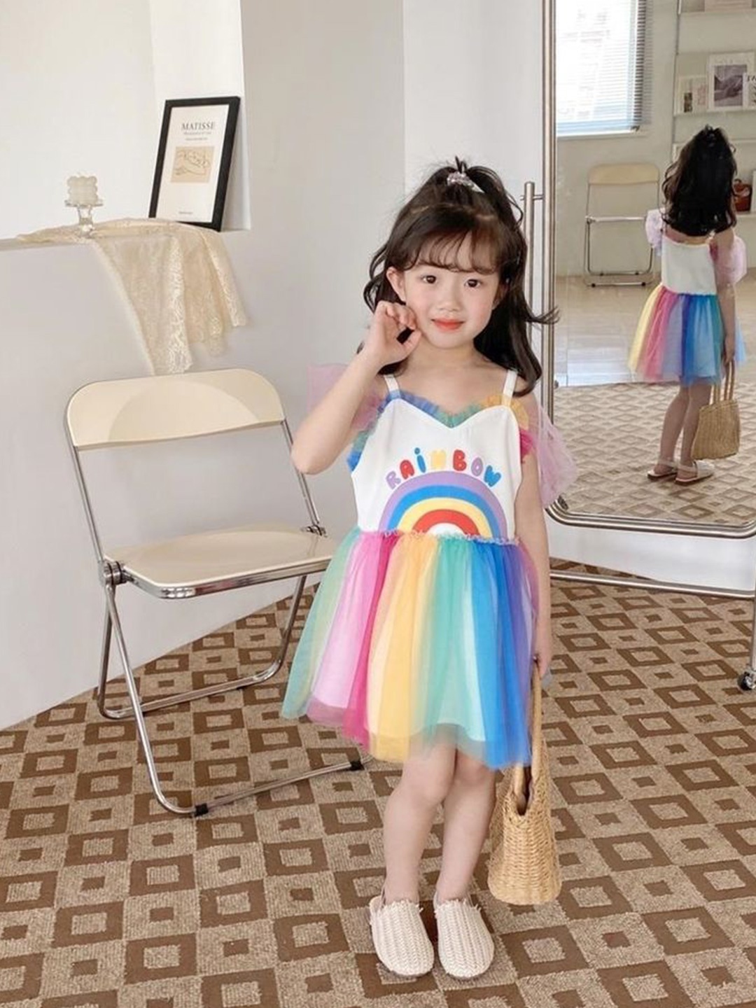 

LULU & SKY Striped Fit & Flare Dress, Multi