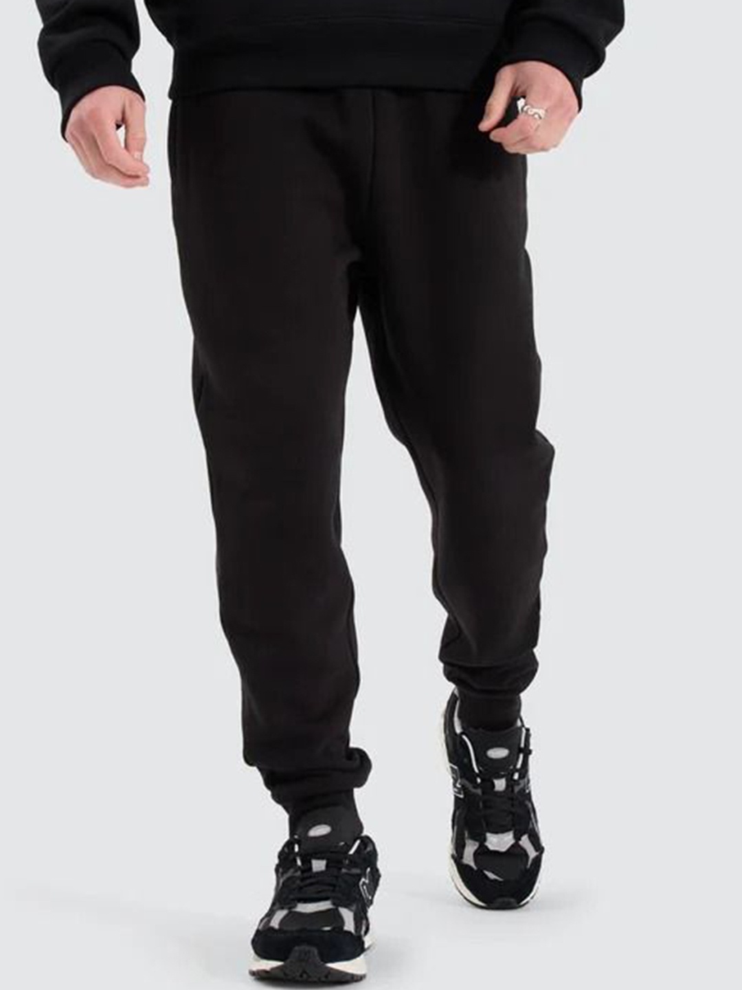 

Moda Rapido Men Pack Of 2 Cotton Mid Rise Joggers, Black